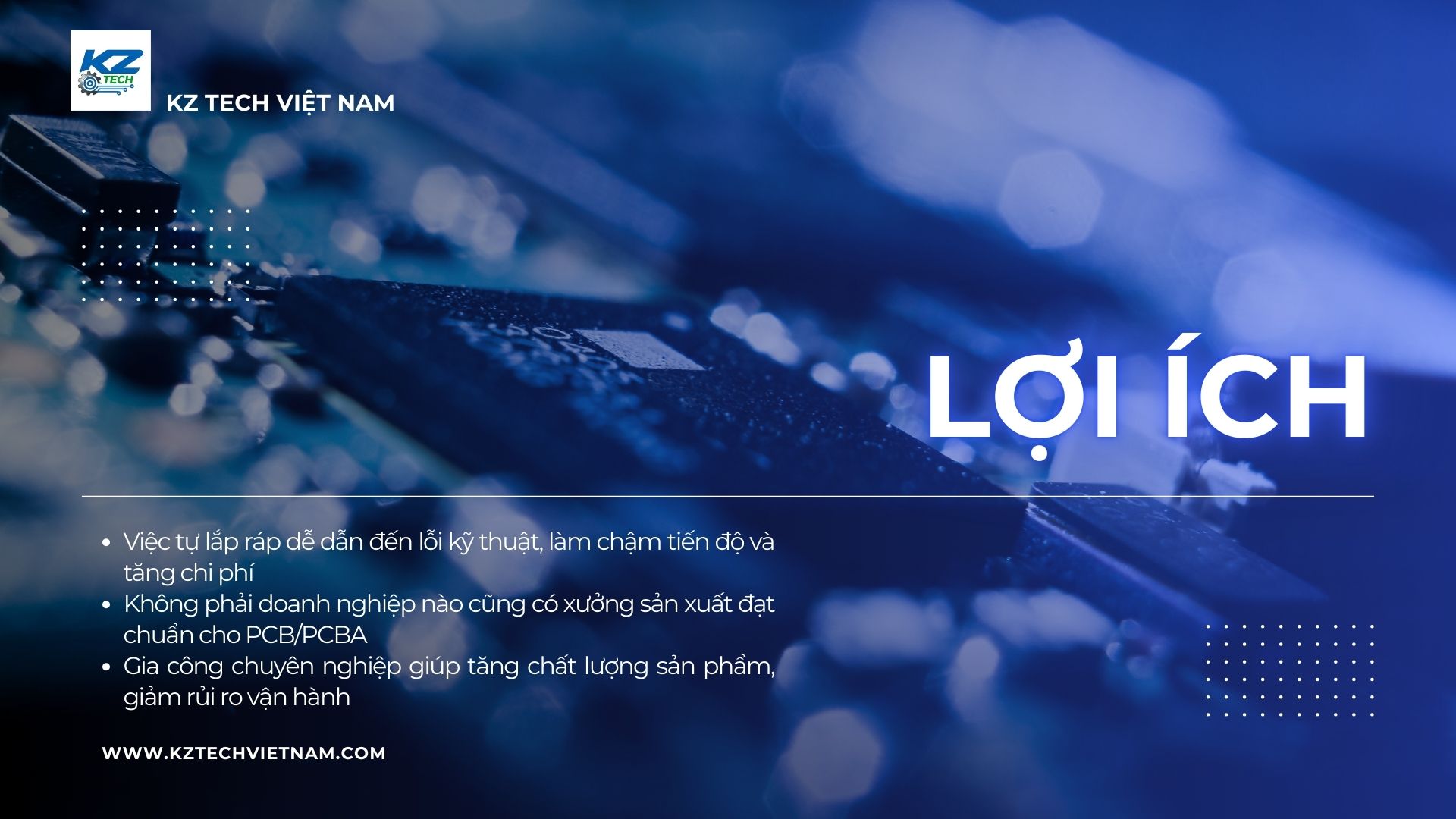 Lợi ích gia công PCB