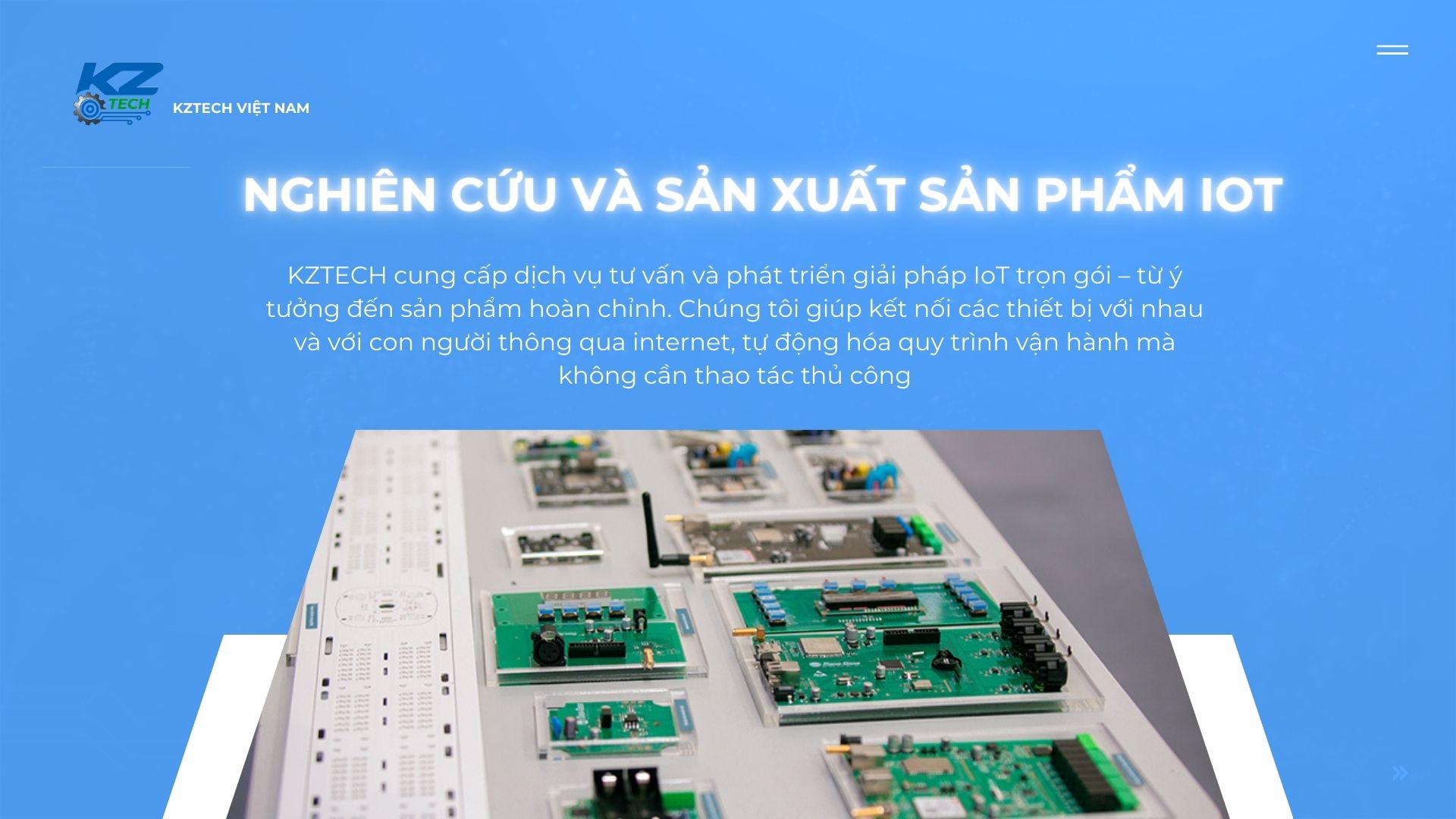 Nghiên cứu và sản xuất sản phẩm công nghệ iot
